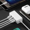 Разветвитель Type C на два USB и два Type C для безопасного и стабильного распределения питания на 4 устройства