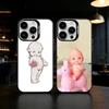 Kewpie Милый ангелочек Прозрачный чехол для телефона Цвет Серебряная ракушка Для IPhone 17 16 15 14 13 12 11 Pro Max Plus