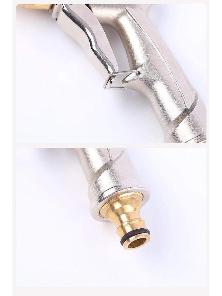 Водяной пистолет с медной насадкой высокого давления и удлиненной штангой для мойки автомобилей и полива сада