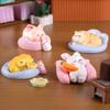 4Pcs/set Cartoon Sleeping Pet Animal Miniatures Mini Figures DIY Fairy Garden Decoration Moss Terrarium Micro Landscape