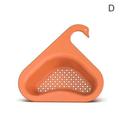 Сливная корзина для раковины, подвесная сливная стойка, фильтрующая безопасная прочная креативная конструкция в виде лебедя, влажные и сухие отходы, отдельные кухонные аксессуары