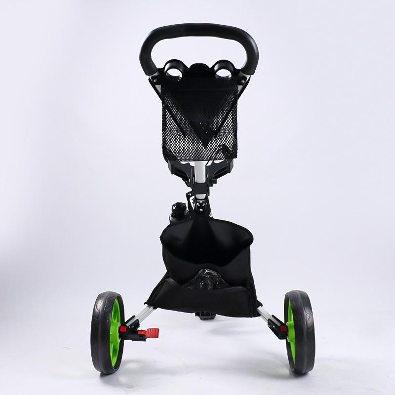 Golf Sports Three Wheeled Cart Easy To Fold, Detachable Small Volume Portable Aluminum Alloy Load-bearing Strong Golf Cart