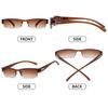 Korean Clear Lens Ultra-light Presbyopic Glasses Readers Eyewear Reading Glasses Half Frame