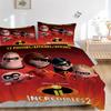 Incredibles Family Adventure Print 3Pcs Bedding Setduvet Cover With 2 Bedropillowcase Home Birthday Gift