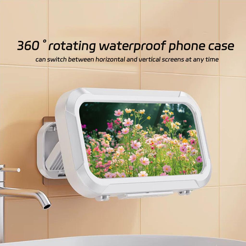 Play Phone Holders,Shower Phone Holder , Adjustable Bathroom Phone Case For Home Bathroom, Rotatable Phone Stand Water Proof Phone Mount