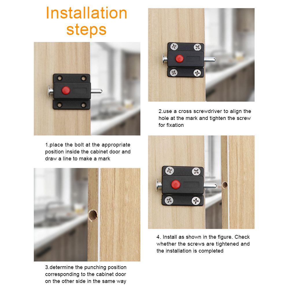 10 шт. пружинная кнопка безопасности для двери шкафа болты для двери шкафа присоска защелка замок сплошная дверная защелка