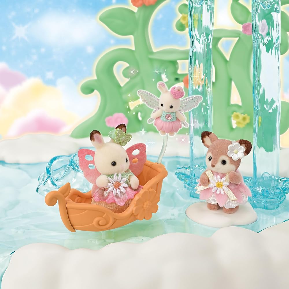 EPOCH Sylvanian Families Fairy Castle Playset F-37, 3 Years+, Dollhouse Toy