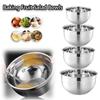 Stainless Steel Mixing Bowl Cold Vegetable Bowl Food Mixing Container Baking Fruit Salad Bowls