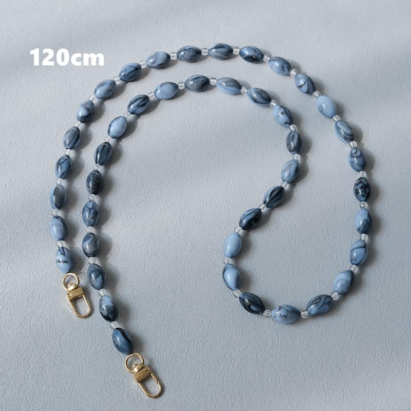 Новая модная женская сумка, аксессуар, съемная однотонная цепочка из бисера, роскошный акриловый ремешок, женская элегантная цепочка на плечо с ручкой