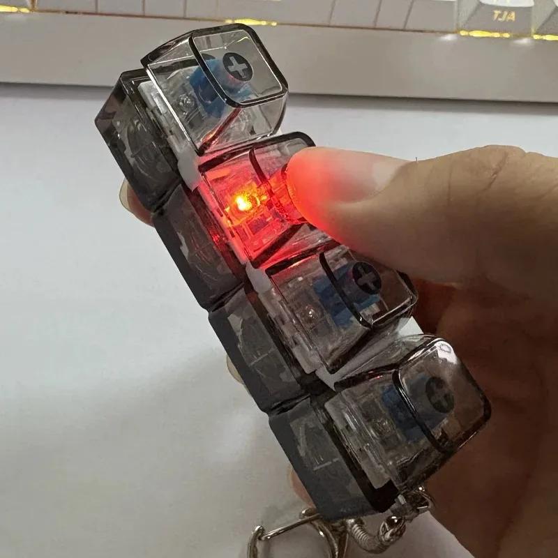 Backlit Keyboard, Stress Relief, Clickable Led Buttons, Anxiety-Relieving Fidget Toy, Desktop Accessory