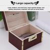 Retro Money Tank Chinese Style Password Lock Money Box Money Tank Wooden Savings Tank  Decorative
