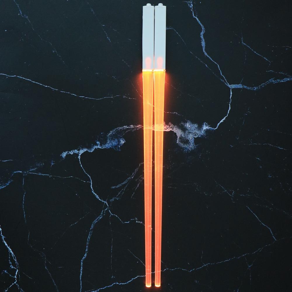 Flashing Light Glowing Chopsticks 1 Pair Light Sticks New Luminous Props Party