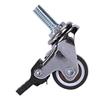 ABMH-12Pcs Mini Small Casters 1 Inch M8x15mm Tpe Silent Wheels With Brake Universal Casters Wheel