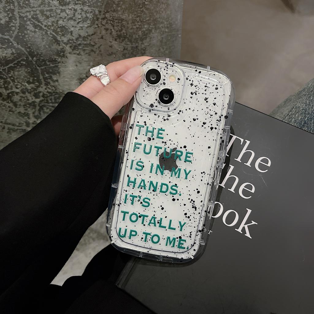 Ударопрочный мягкий силиконовый прозрачный чехол Lucky Letter Art для Iphone 13 12 Promax 11 Xsmax Xr X 14 Pro Max, симпатичная задняя крышка