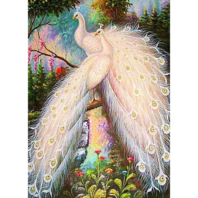 Новый 5D DIY алмазная живопись Павлин Алмазная вышивка цветок животное вышивка крестиком полная квадратная круглая дрель ремесла домашний декор подарок