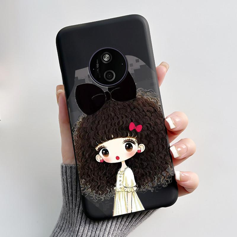Чехол для Nokia 125 110 4G 2024 HMD 110 Чехол Эстетичный Роскошный Милый Крутой Для Мальчиков Девочек Мягкий Силикон Черный Матовый Крышка-Оболочка для Телефона