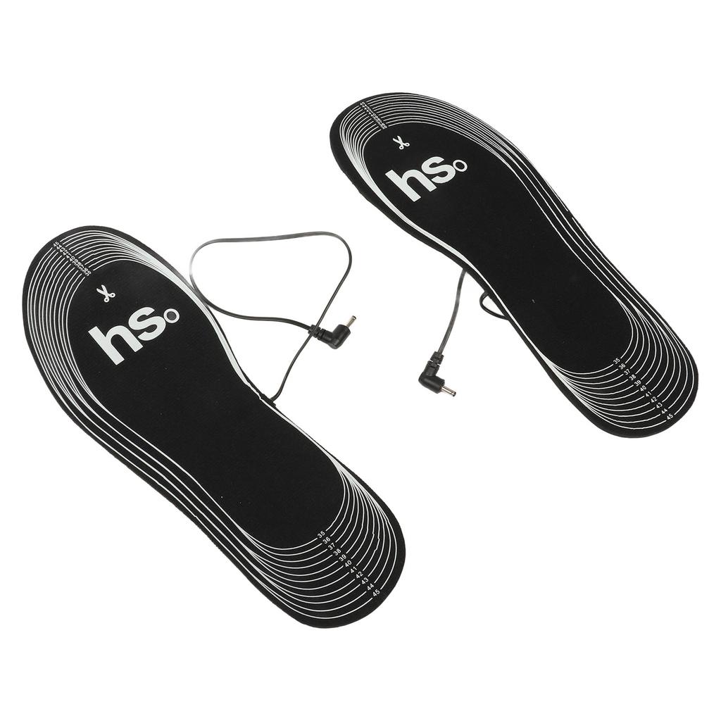 1 пара стелек с подогревом, электрические стельки с питанием от батареи 4,5 В, мягкая термовставка из углеродного волокна для ног