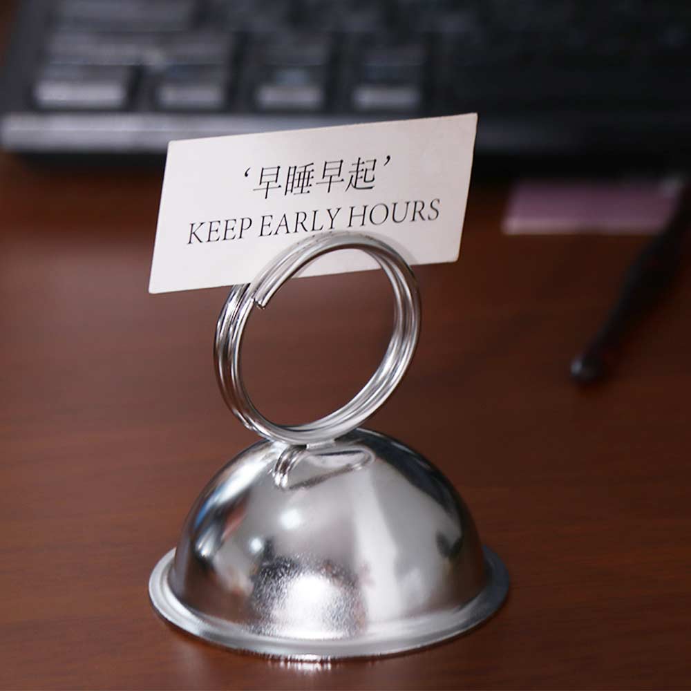 3pcs Multifunction Metal Memo Clips Stable Base Message Photo Frame Name Card Holder Home Decor