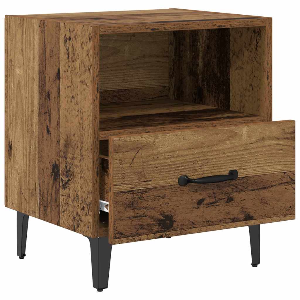 Nightstand Reclaimed Wood Look 40 x 35 x 47.5 cm Engineered Wood