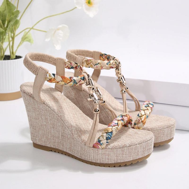 Модные женские сандалии на платформе Удобные Дышащие Модные Горячие Сандалии Лето 2025 Новые Повседневные Дизайнерские Сандалии Мелкая Обувь для Женщин