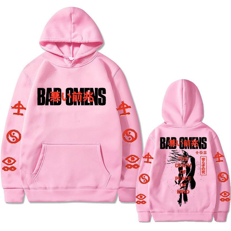 Bad Omens Band Tour 2023 Американская музыка Толстовка Осень Зима Флис Уличная одежда Топы