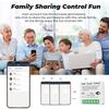 16А Двухклавишные Управляющие Переключатели WiFi Переключатели Автоматические Выключатели Голосовое и Дистанционное Управление через Приложение с Таймером и Функцией Обратного Отсчета