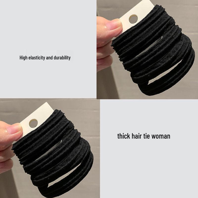 Прочная бесшовная женская резинка для волос с высокой эластичностью – Не повреждающая волосы резинка и кольцо для пучка