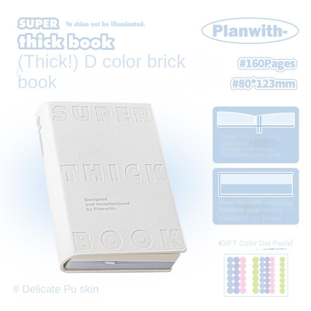 Square Leather Notebook Waterproof Cover Planner Notepad Pocket Notebook Office Use