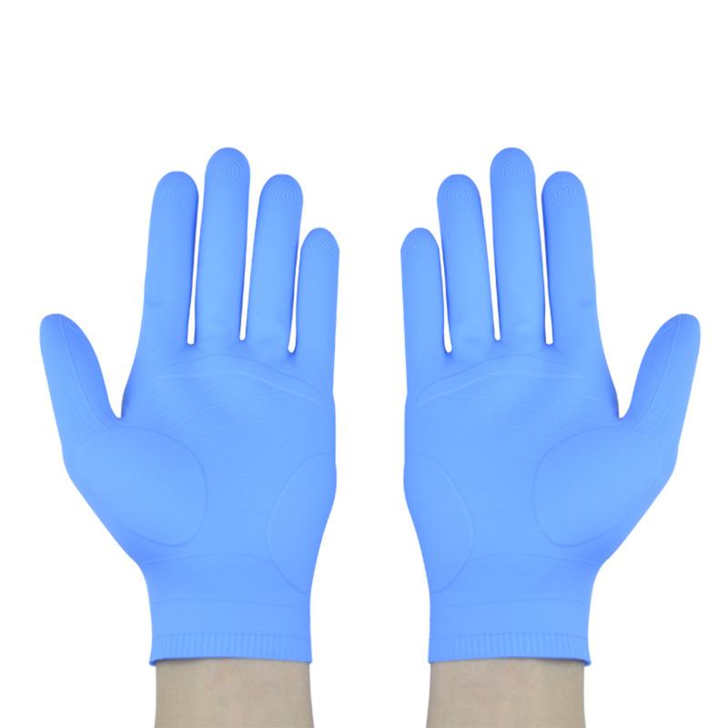 1Pairs Reusable Cleaning Gloves Soft Silicone High Temperature Resistance Waterproof Oil Resistant Elastic Gloves