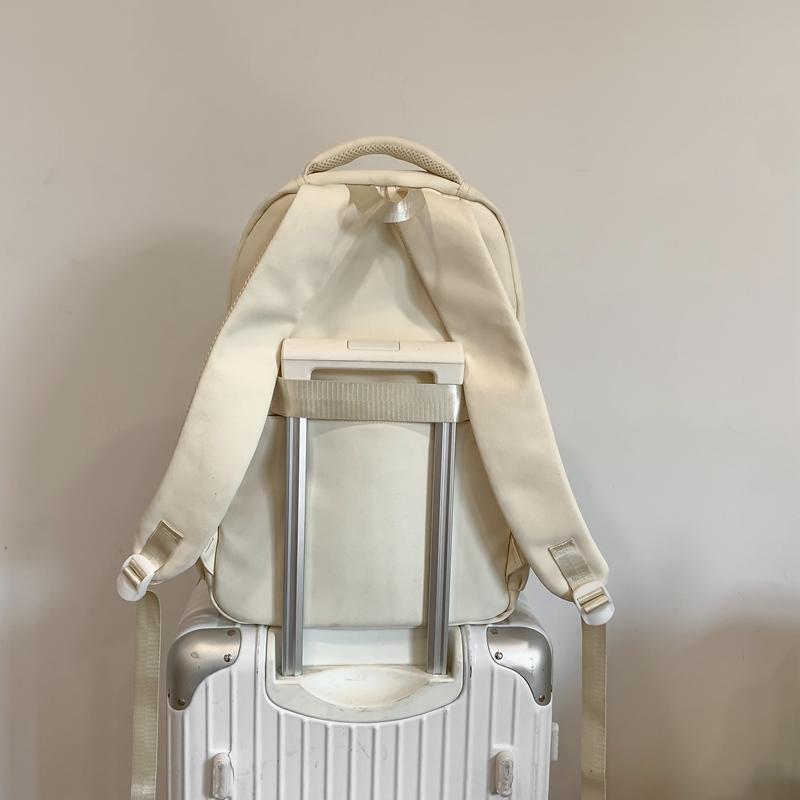 Рюкзак большой емкости, женский рюкзак в студенческом стиле, школьная сумка, однотонная сумка на плечо