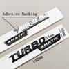2PCS ABS Car Letter Side Fender Logo TURBO 4MATIC Badge Emblem Sticker For Mercedes Benz AMG A45 CLA35 45 X247 W213 Accessories