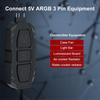 Комплект контроллера вентиляторов DS Mini ARGB для ПК с функцией индивидуального сопряжения для RGB-вентиляторов корпуса компьютера, ARGB-радиатор для ПК (3-контактный, 14 клавиш, питание SATA, 5-й