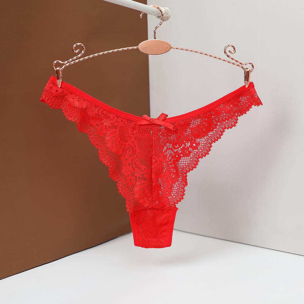 Sexy Cotton Lace Thongs Women's Panties Hollow Out Underwear Low Waist Ladies Lingere Solid Panty198