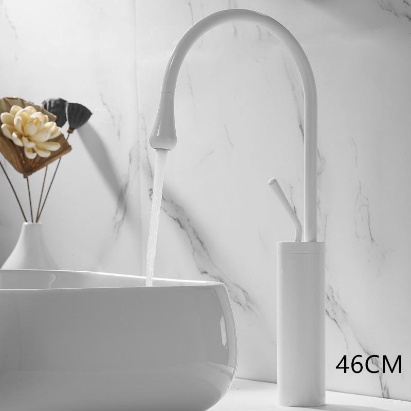 Матовый золотой медный светильник, роскошная раковина, вращающаяся раковина, кран для горячей и холодной воды для ванной комнаты