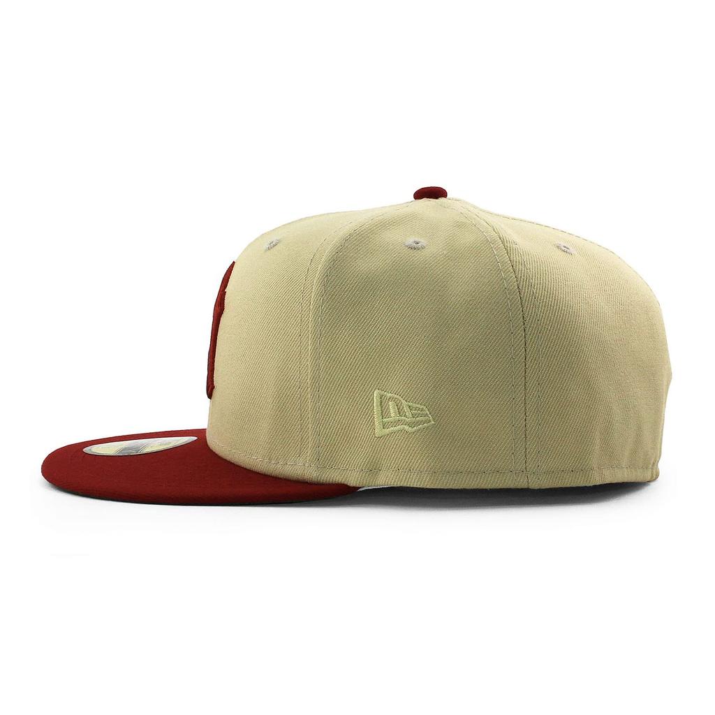 (New Era) Cap with Trendy Color Brim 59FIFTY New York Yankees [MLB 50TH ANNIVERSARY GREEN UV] NEW ERA NEW YORK YANKEES Hat 5950 (7-14 (approx. 57.7