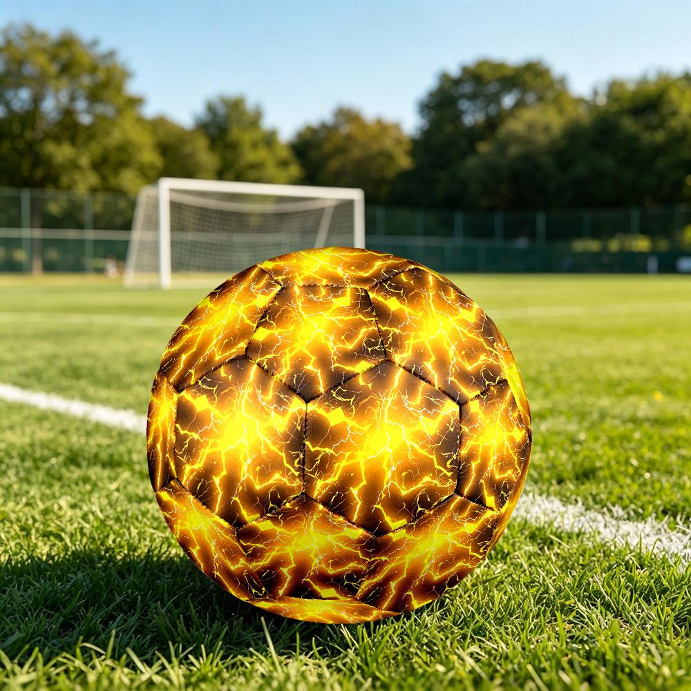 1pc Electric Energy Burst Size 5 Soccer Ball Professional Match Training Football Indoor &Outdoor Sports Ball Lightweight Durable c6530