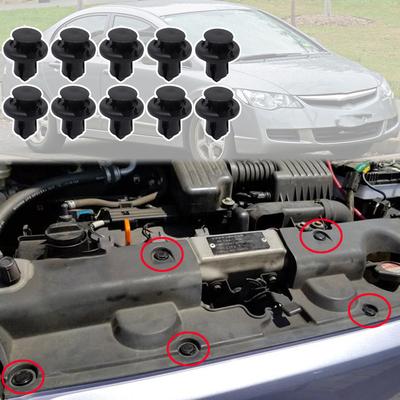 Для Honda Civic EU/ES/EP/EM 2001-2011 Защитный кожух моторного отсека, зажим для капота, фиксирующая панель, подкладка колесной арки, решетка капота, заклепка