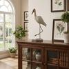 Realistic Sea Bird Figurine Vintage Wooden Carving Statue  Room Decoration