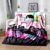 KPOP Hunter Flannel Blanket Soft Warm All-Season Throw, Design for Camping, Car Travel, Hiking Sofa, Bed, Office Perfect Gift for Parties