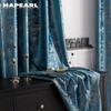 1 шт. NAPEARL 80% затемняющая роскошная бархатная ткань с горячим тиснением шторы для спальни гостиной домашнего декора