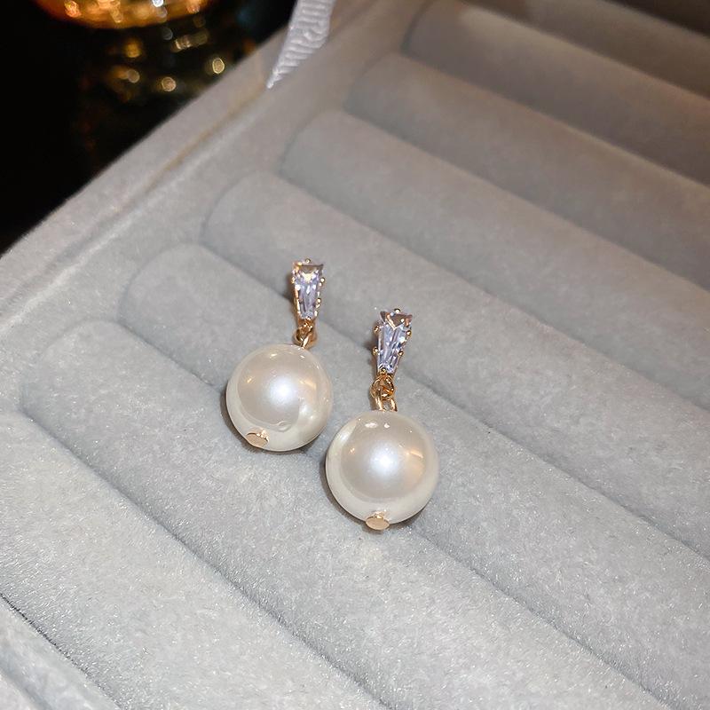 Французские серьги-кисточки с геометрическими жемчужинами из серебряной иглы - Роскошные модные серьги с высококлассным дизайном