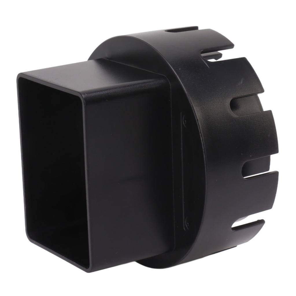 Downspout Adapter Plastic Drain Adapter Replacement Downpipe Converter Connector with Screws Black