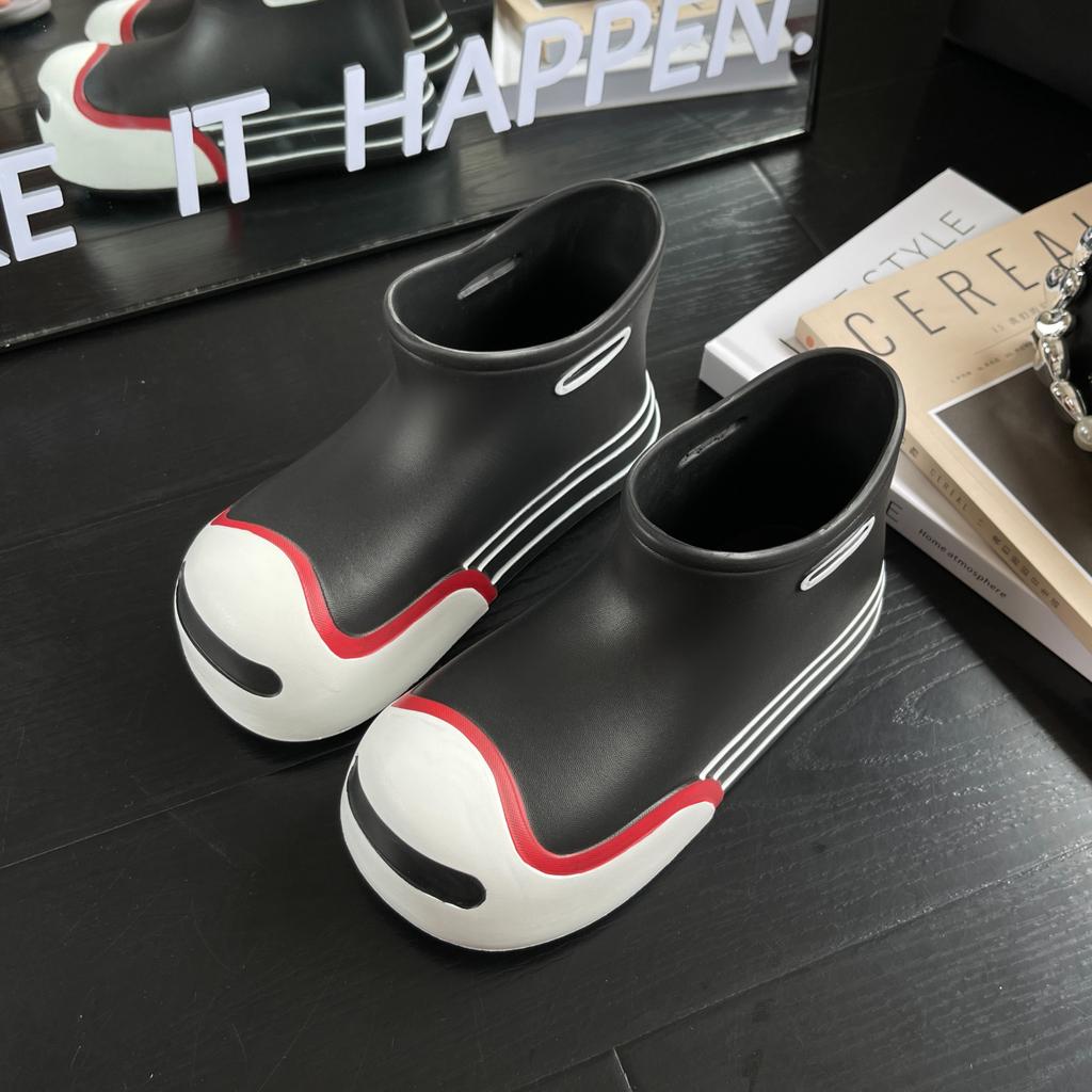 Новые кавайные непромокаемые сапоги, женская непромокаемая резиновая обувь, милые непромокаемые сапоги, удобные садовые рабочие галоши, женская обувь