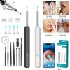 Ear Cleaner High Precision Ear Wax Removal Tool with Camera LED Light Wireless Otoscope Smart Ear Cleaning Kit-1 Set
