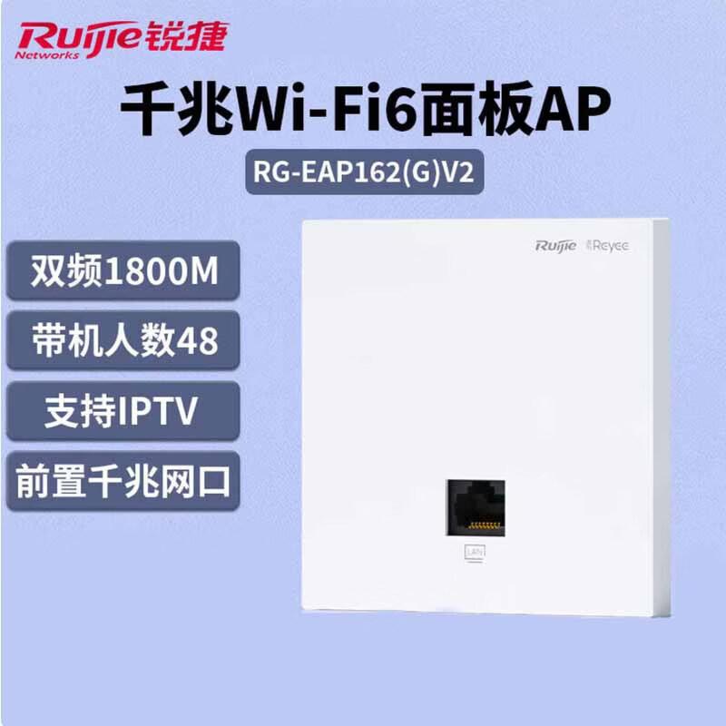 Ruijie RG-EAP162(G)V2 WiFi 6 Wall Plate AP (CN version)
