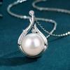 Water Drop Necklace Femininity Versatile Collarbone Chain Niche Design Imitation Pearl Pendant Jewelry