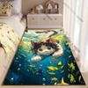 Cat swimming underwater with curiosity carpet Yoga living room room decor children's crawling mat doormat area rug games