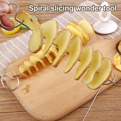 Спиральная картофелерезка, многофункциональная машина для приготовления картофельной башни, кухонный гаджет для спиральной картошки фри, спиралей из цуккини, огурца