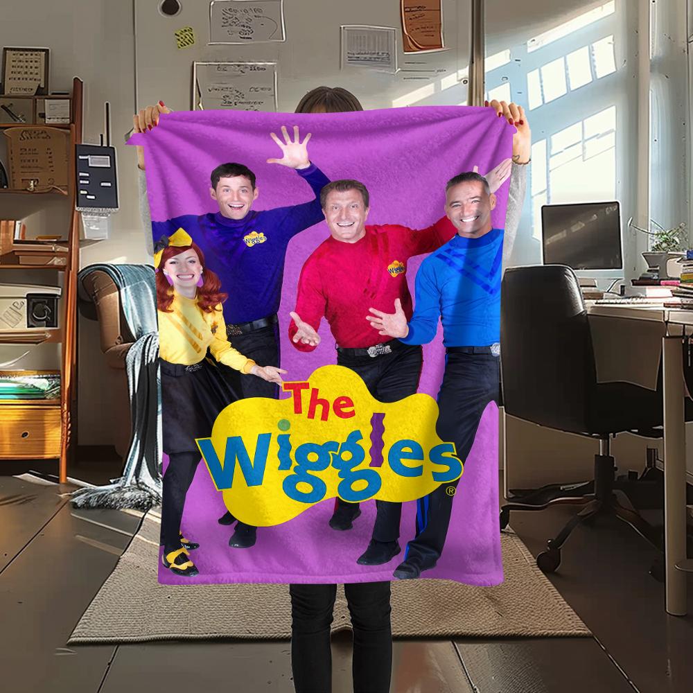 The Wiggles Print Flannel Blanket,High quality Comfortable for All Seasons,Home Decor,Warmth and Comfort,Perfect for Christmas Gifts