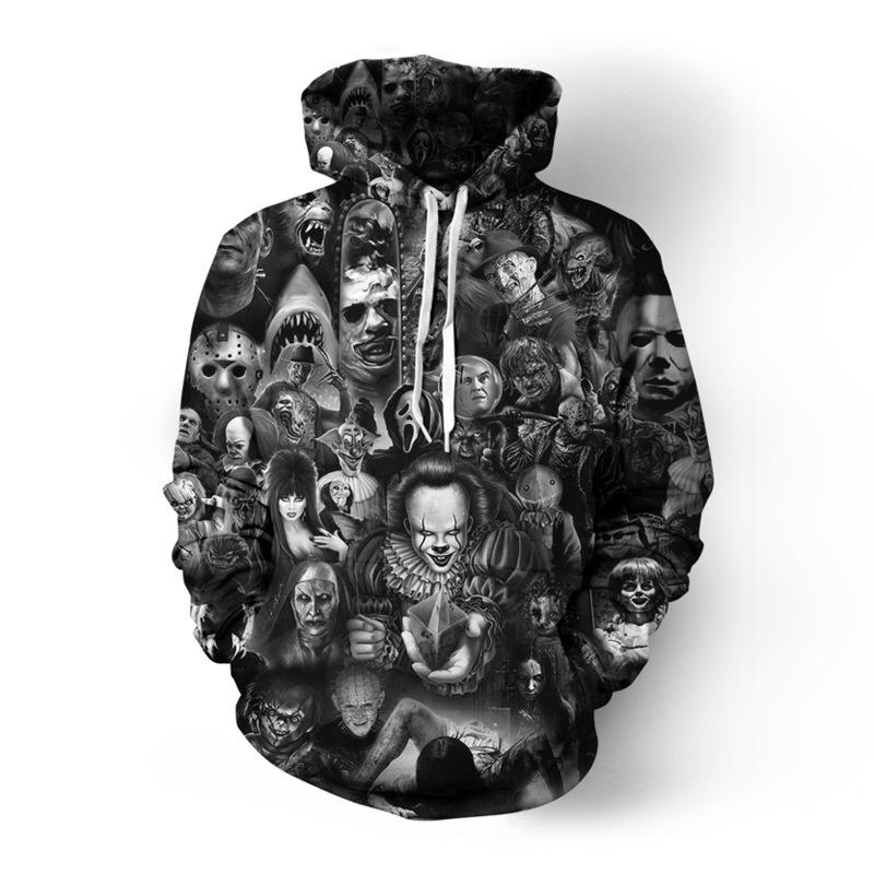Vibrant 3d Print Skull Hooded Sweatshirt For Men And Women With Soft Breathable Material